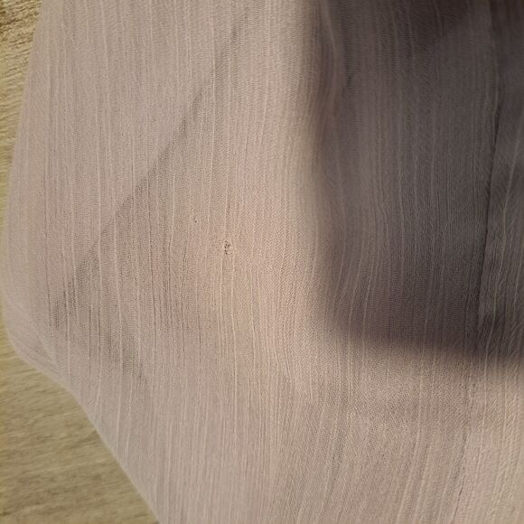 Bebe Puff Long Sleeve Button Down Blouse Purple Small NWT Flaw - Picture 7 of 7